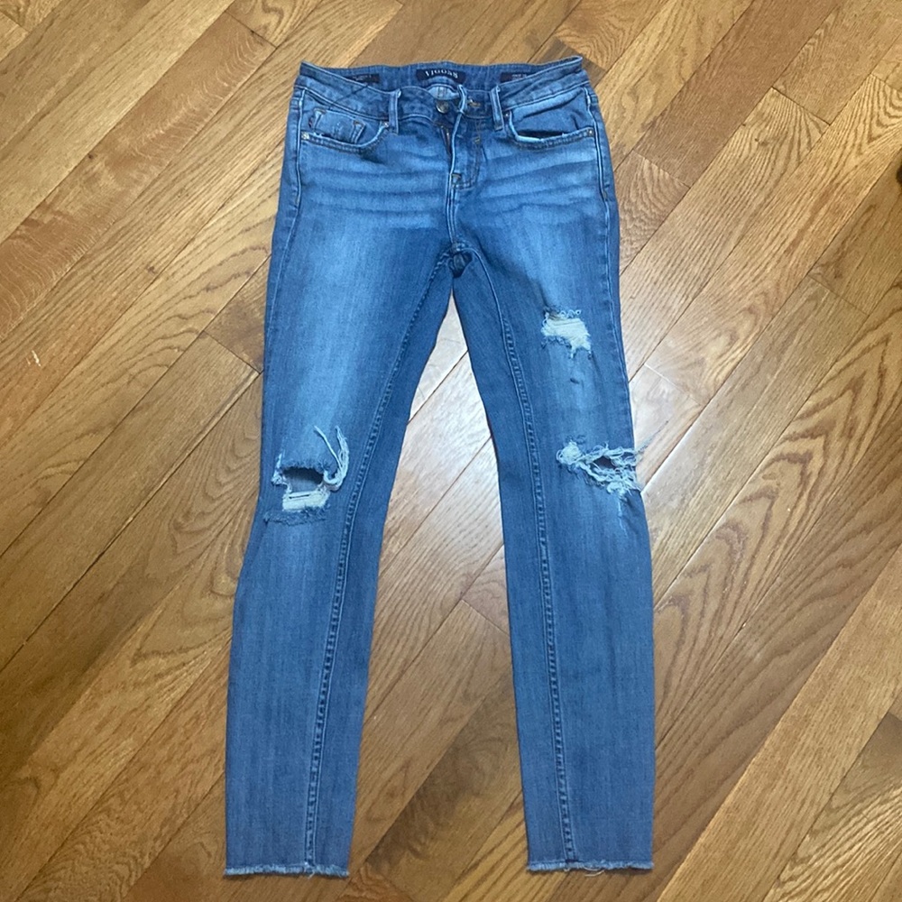 Vigoss Jagger distressed skinny jeans size 26x28